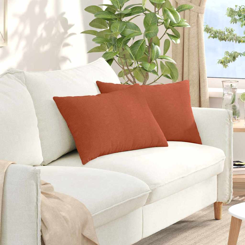 vidaXL Sofa Kussens 2 pcs Lichtgrijs 50 x 30 cm Katoen Stof
