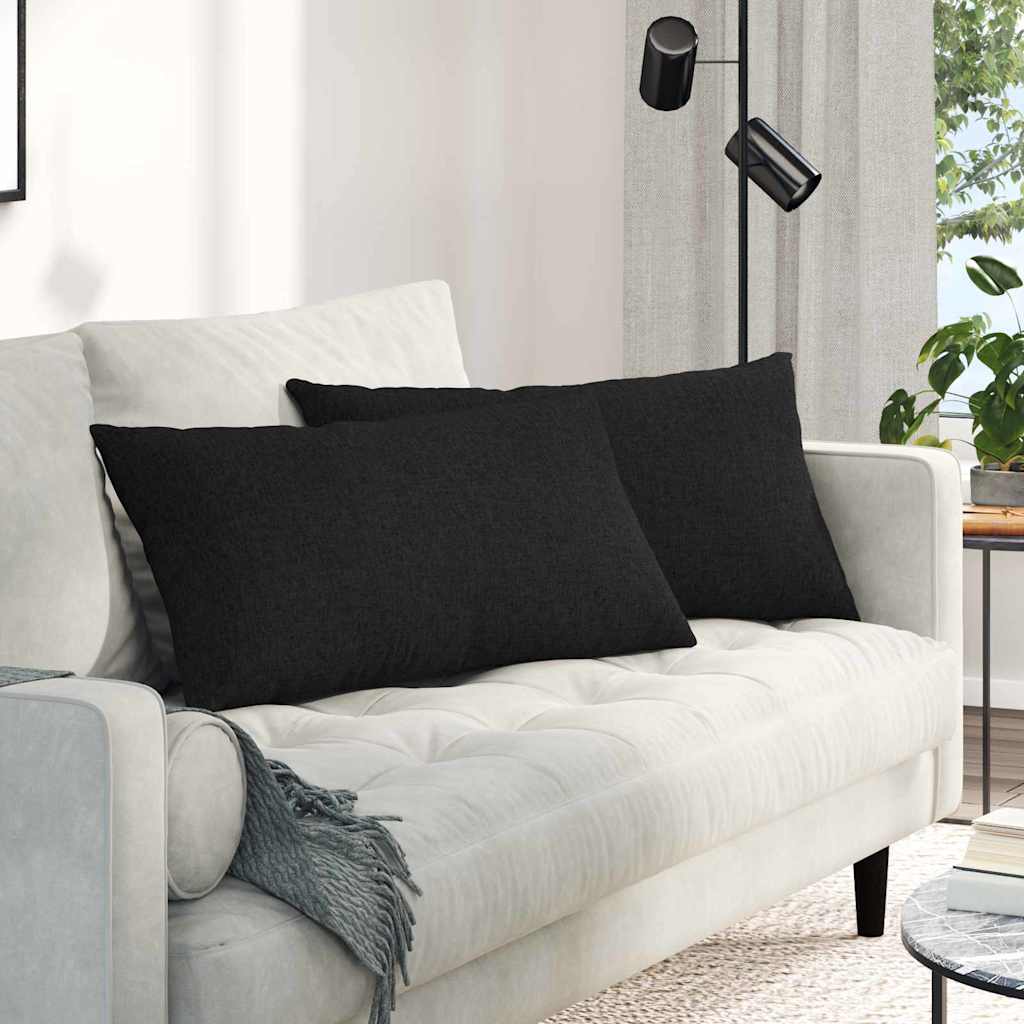 vidaXL Sofa Kussens 2 pcs Lichtgrijs 50 x 30 cm Stof