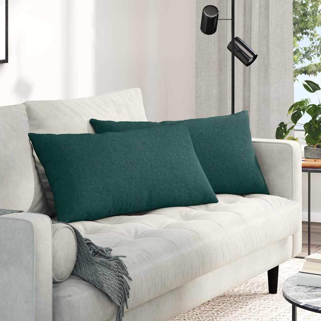 vidaXL Sofa Kussens 2 pcs Lichtgrijs 50 x 30 cm Stof