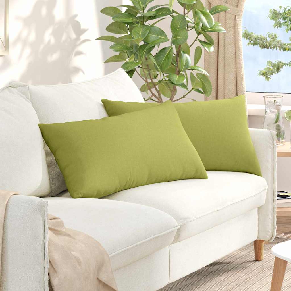 vidaXL Sofa Kussens 2 pcs Lichtgrijs 50 x 30 cm Stof