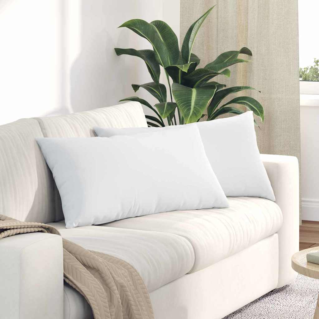 vidaXL Sofa Kussens 2 pcs Lichtgrijs 50 x 30 cm Stof