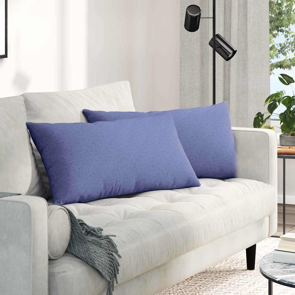 vidaXL Sofa Kussens 2 pcs Lichtgrijs 50 x 30 cm Stof