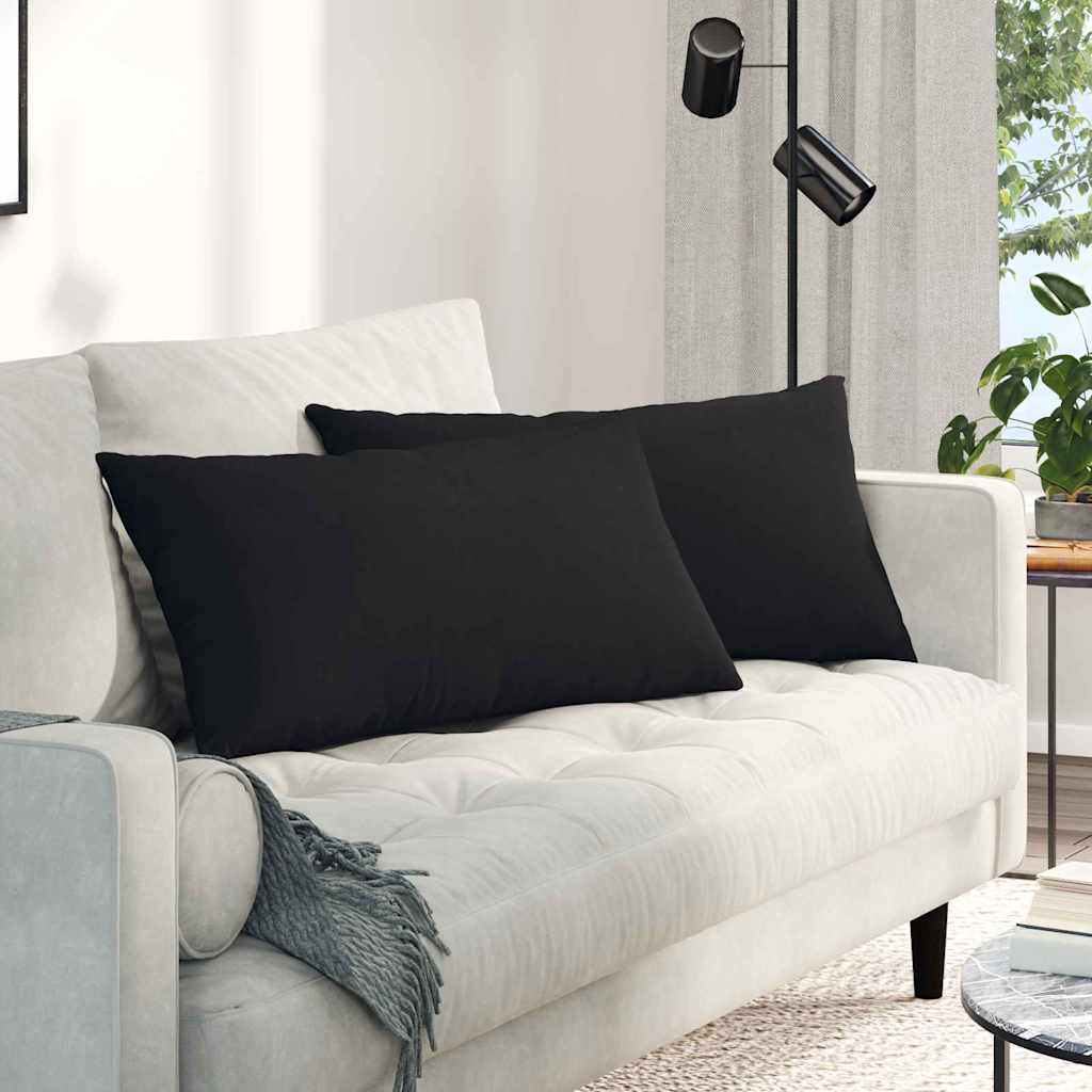 vidaXL Sofa Kussens 2 pcs Taupe 50 x 30 cm Stof