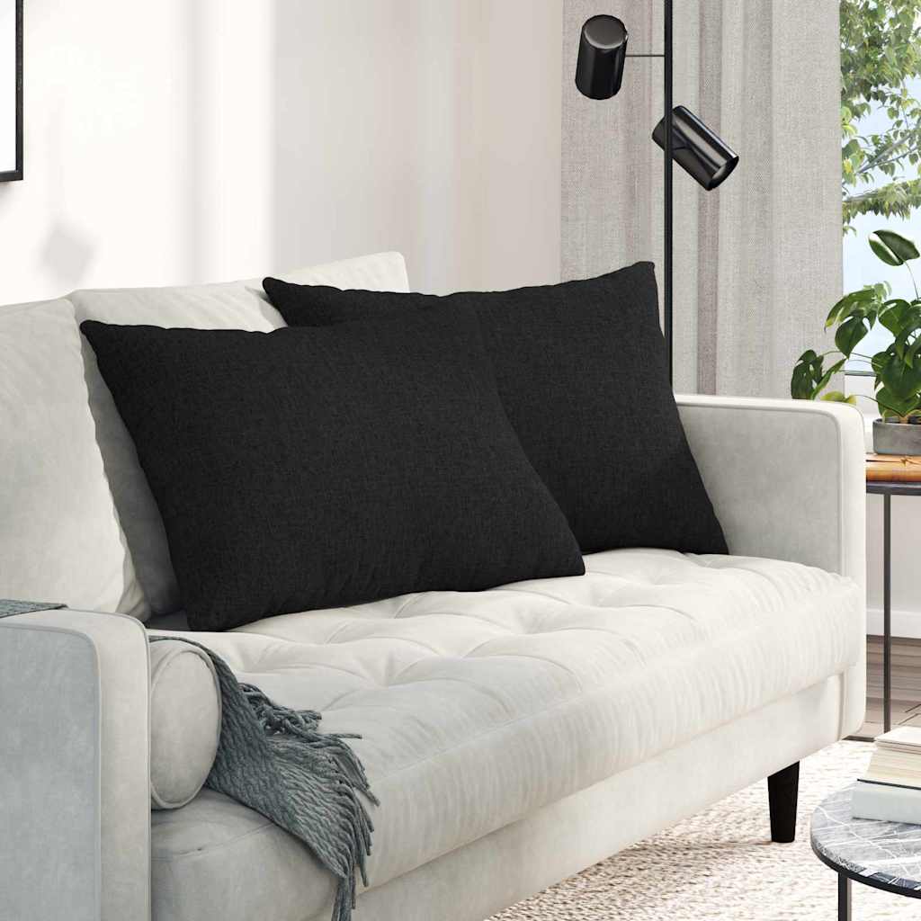 vidaXL Sofa Kussens 2 pcs Lichtgrijs 50 x 30 cm Stof