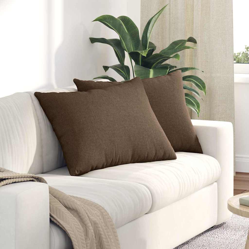 vidaXL Sofa Kussens 2 pcs Lichtgrijs 50 x 30 cm Stof