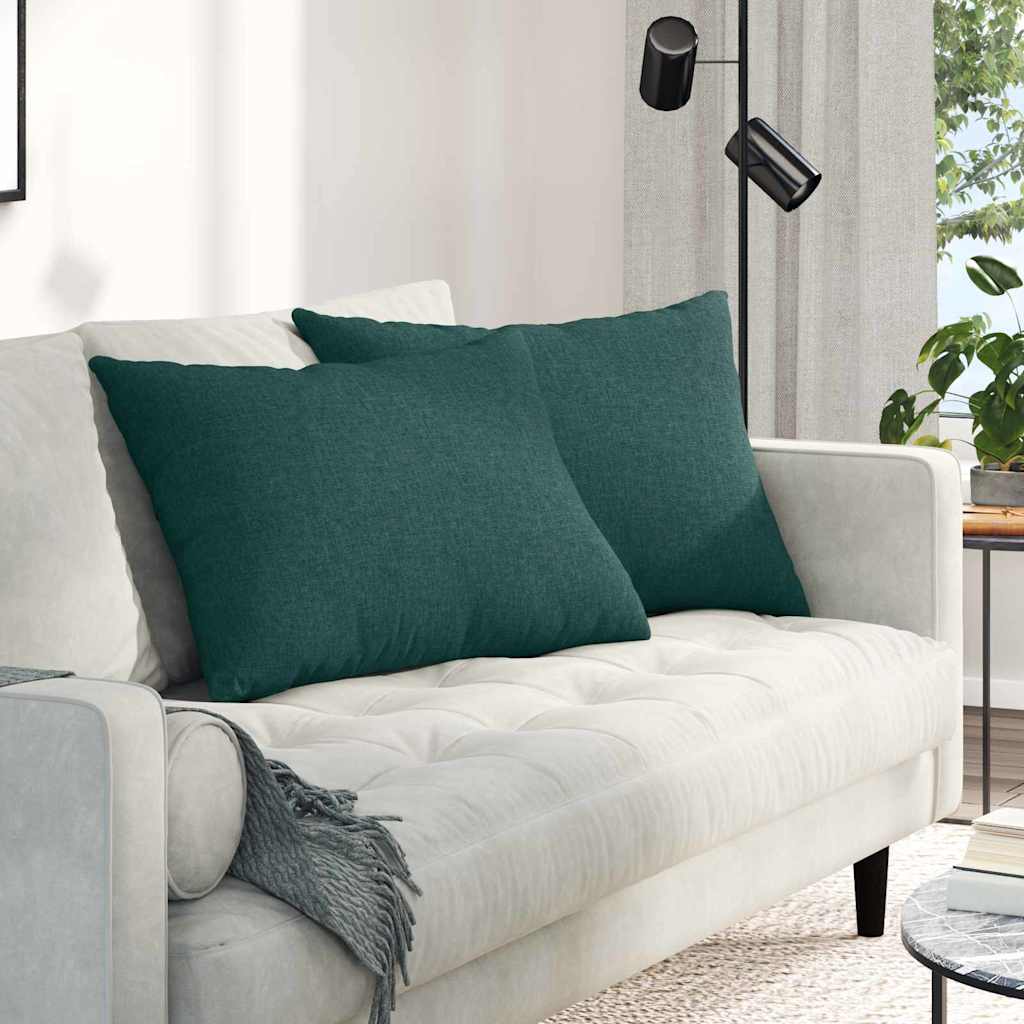 vidaXL Sofa Kussens 2 pcs Lichtgrijs 50 x 30 cm Stof