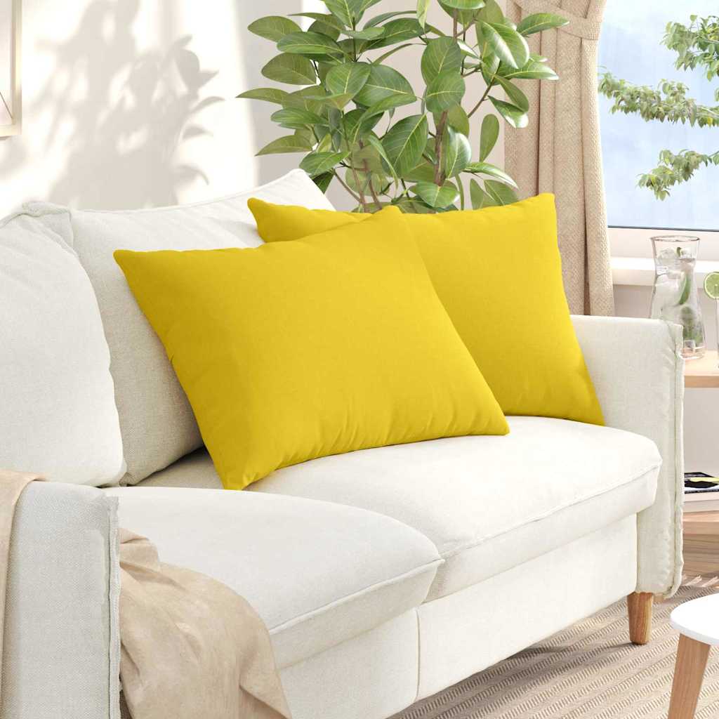 vidaXL Sofa Kussens 2 pcs Lichtgrijs 50 x 30 cm Stof