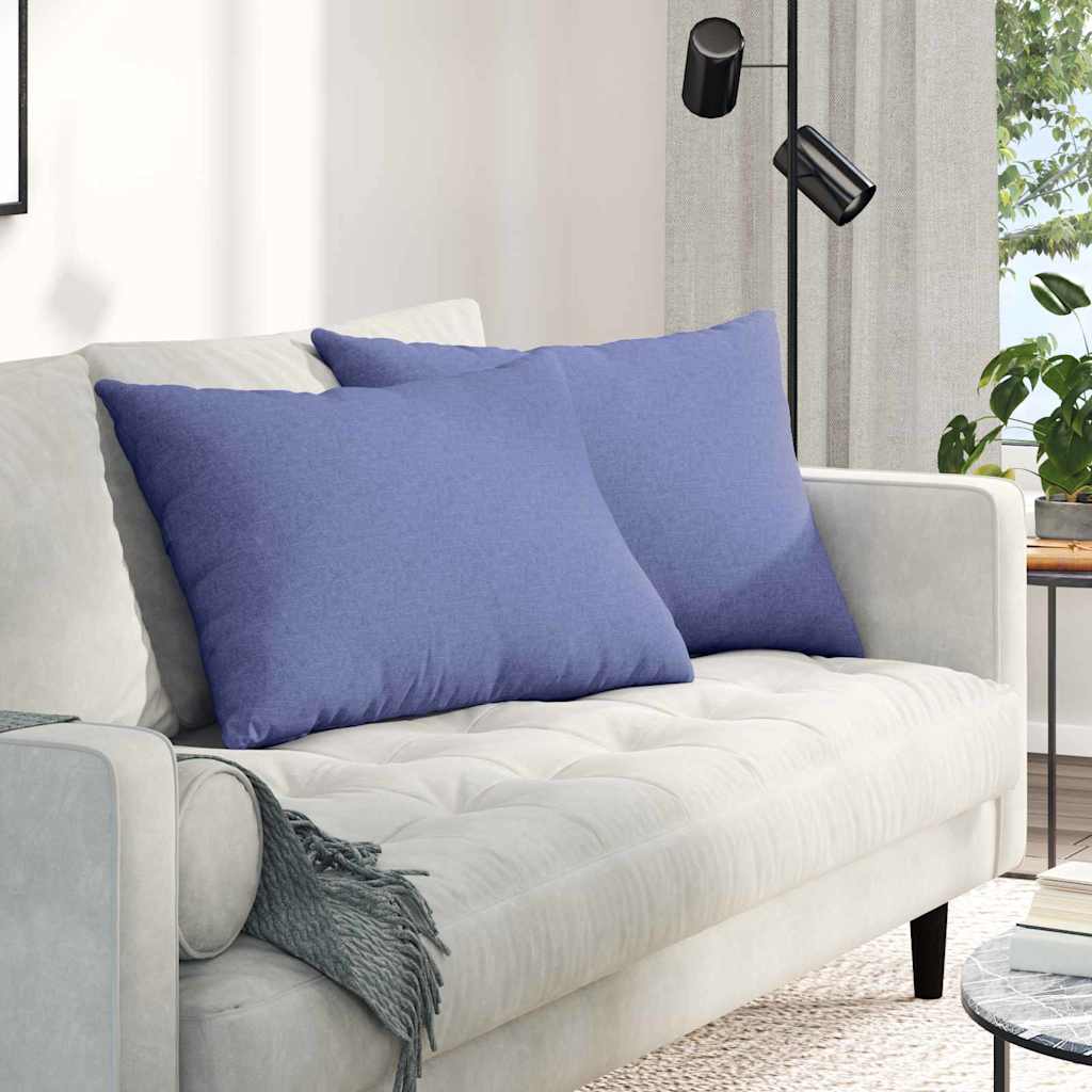 vidaXL Sofa Kussens 2 pcs Lichtgrijs 50 x 30 cm Stof