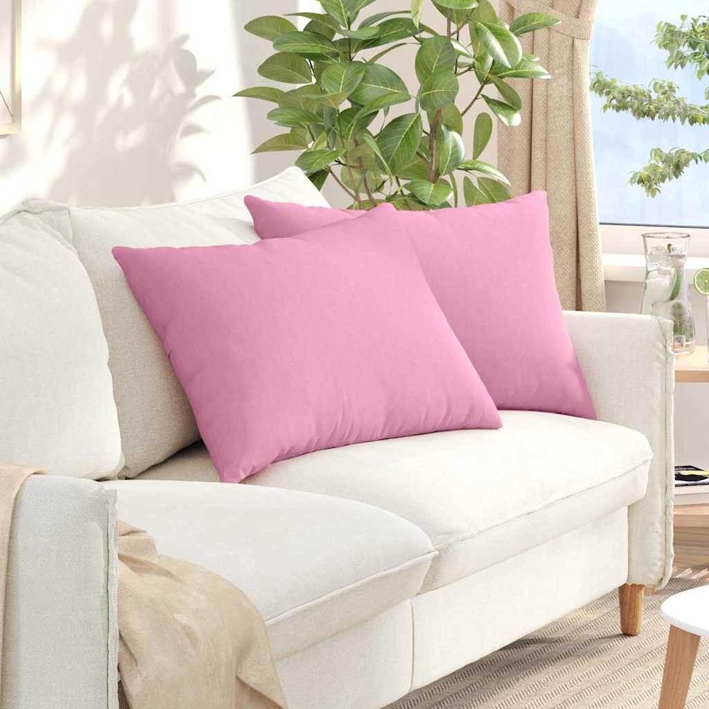 vidaXL Sofa Kussens 2 pcs Lichtgrijs 50 x 30 cm Stof