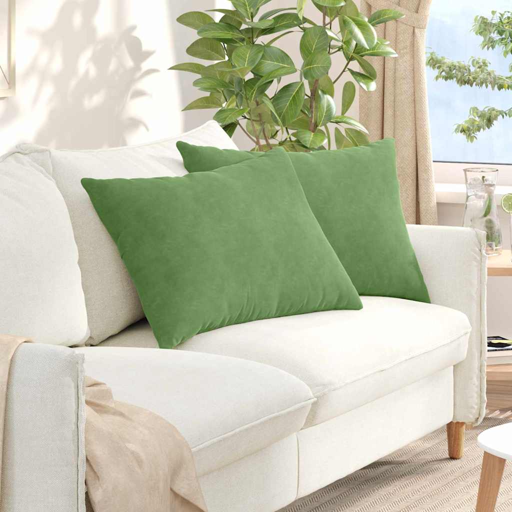 vidaXL Sofa Kussens 2 pcs Blauw 50 x 30 cm Katoen Stof