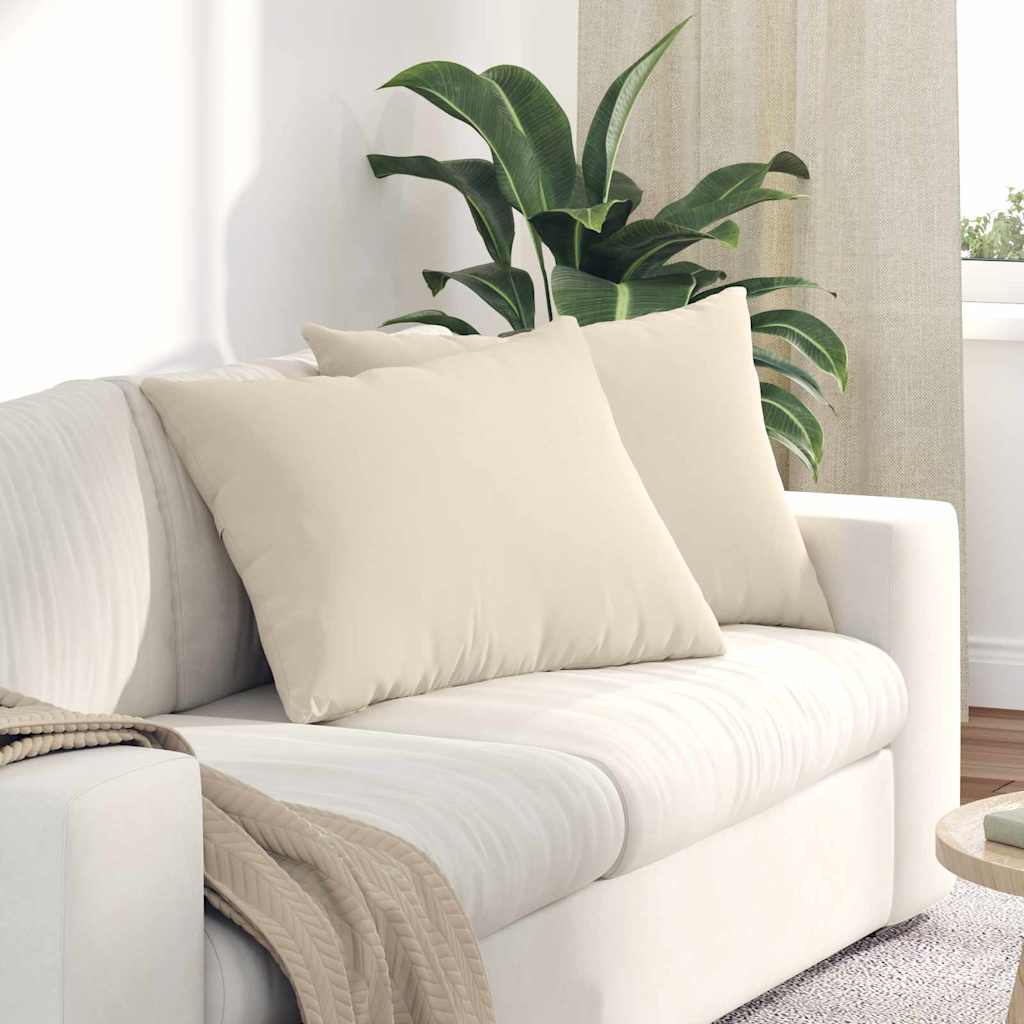 vidaXL Sofa Kussens 2 pcs Taupe 50 x 30 cm Stof
