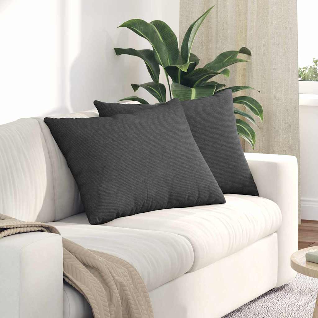 vidaXL Sofa Kussens 2 pcs Lichtgrijs 50 x 30 cm Katoen Stof