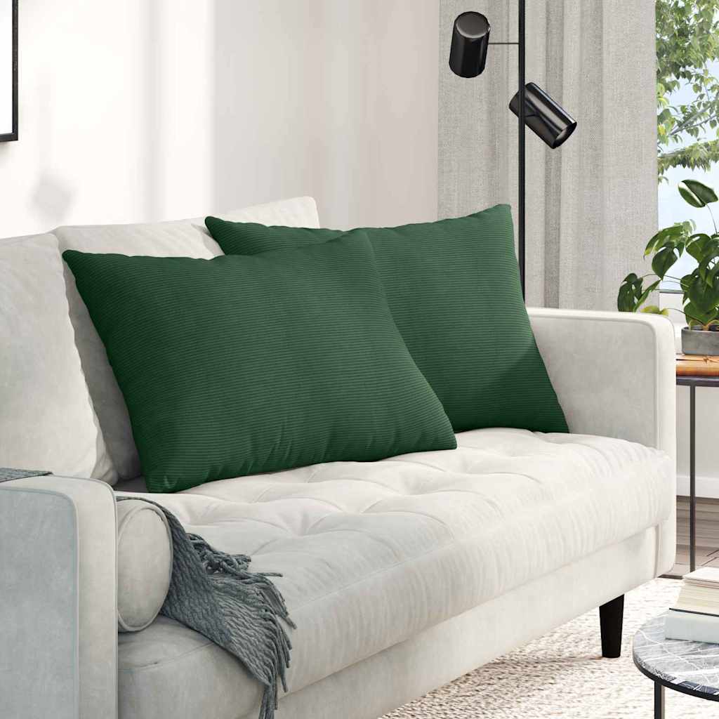 vidaXL Sofa Kussens 2 pcs Lichtgrijs 50 x 30 cm Katoen Stof