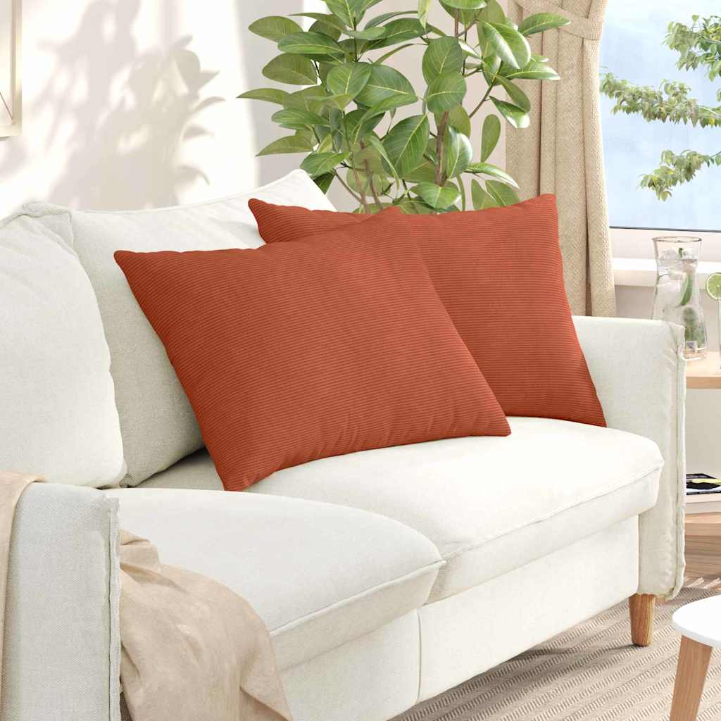 vidaXL Sofa Kussens 2 pcs Lichtgrijs 50 x 30 cm Katoen Stof