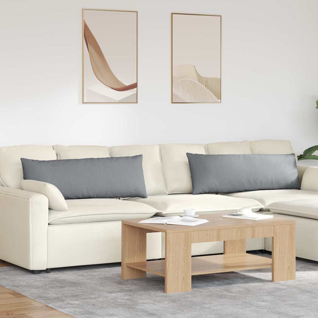 vidaXL Sofa Kussens 2 pcs Lichtgrijs 50 x 30 cm Stof