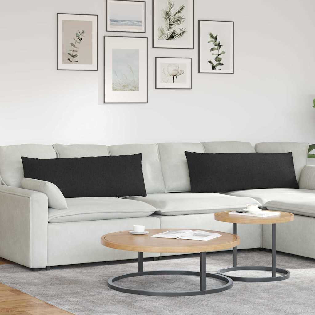 vidaXL Sofa Kussens 2 pcs Lichtgrijs 50 x 30 cm Stof