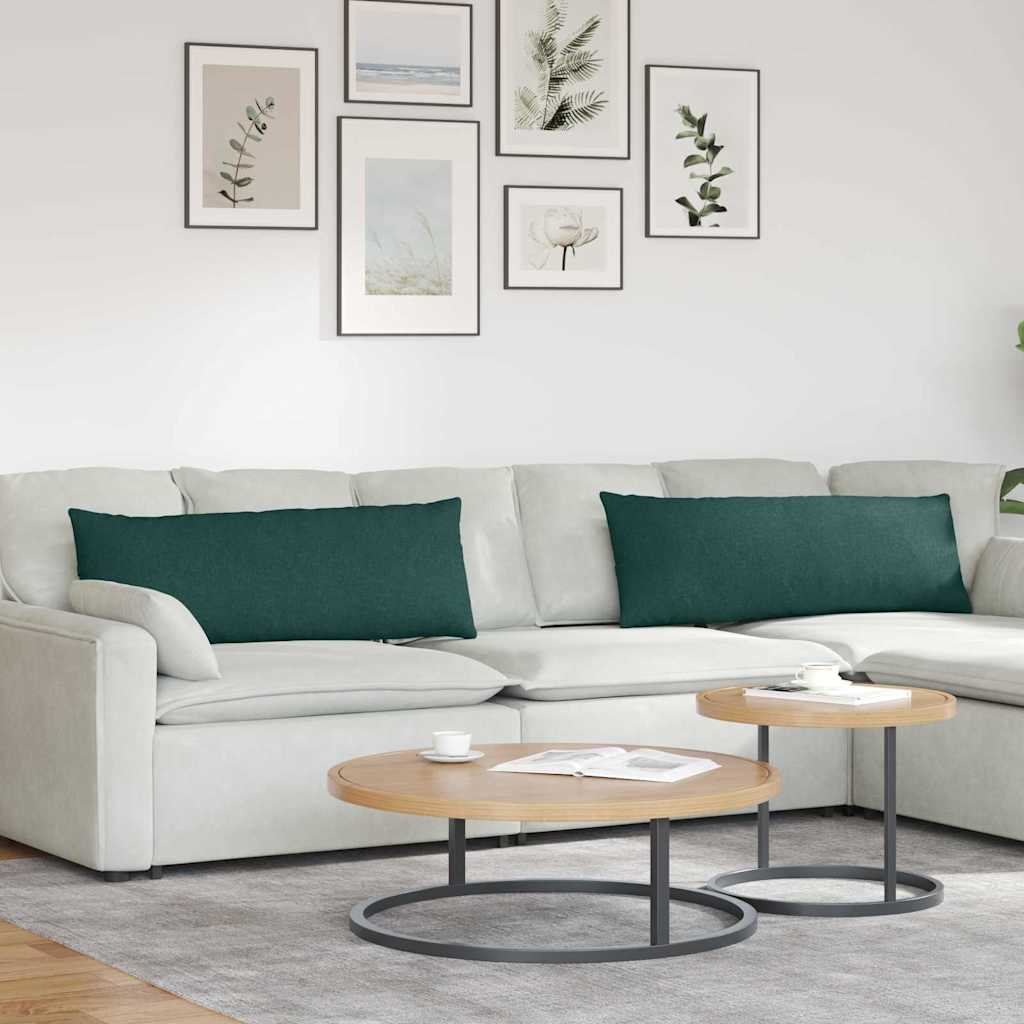 vidaXL Sofa Kussens 2 pcs Lichtgrijs 50 x 30 cm Stof