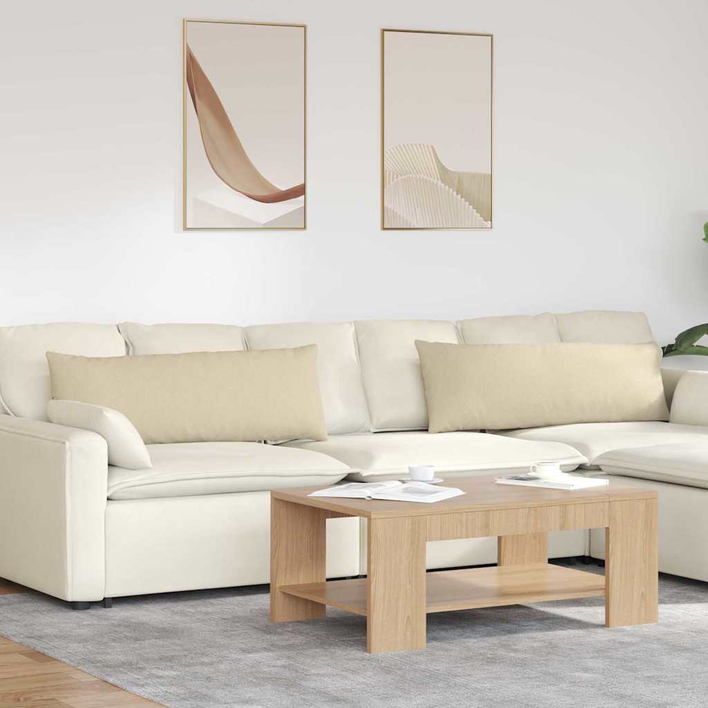 vidaXL Sofa Kussens 2 pcs Lichtgrijs 50 x 30 cm Stof