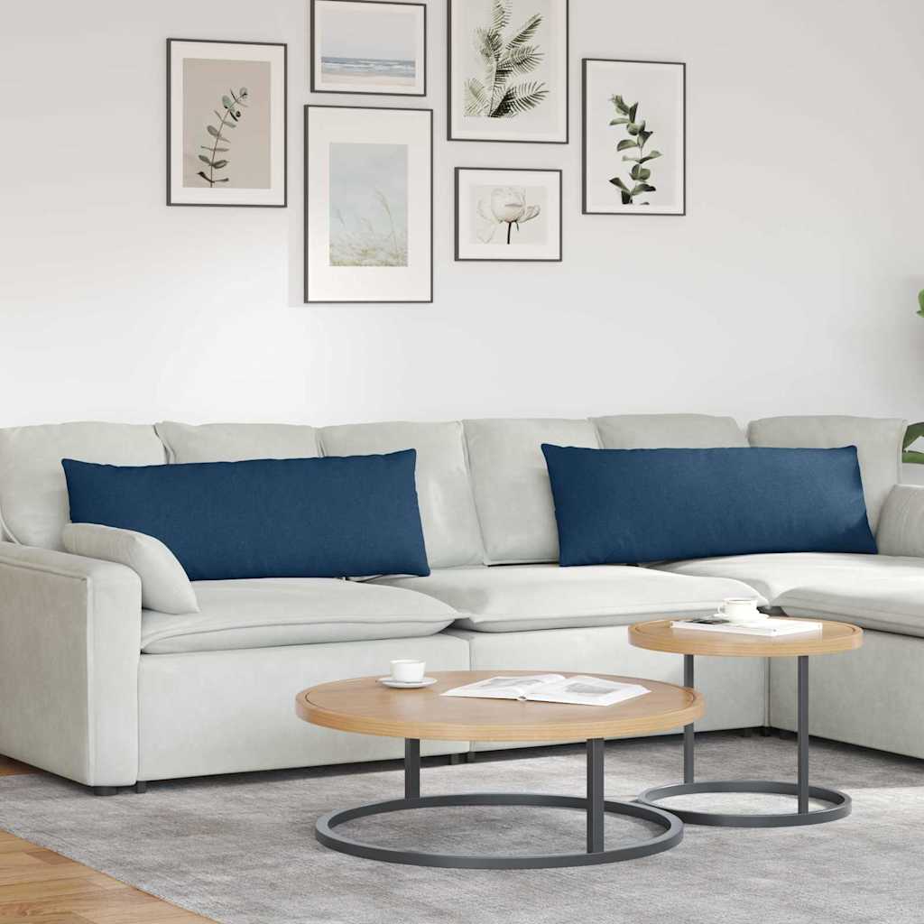 vidaXL Sofa Kussens 2 pcs Lichtgrijs 50 x 30 cm Stof