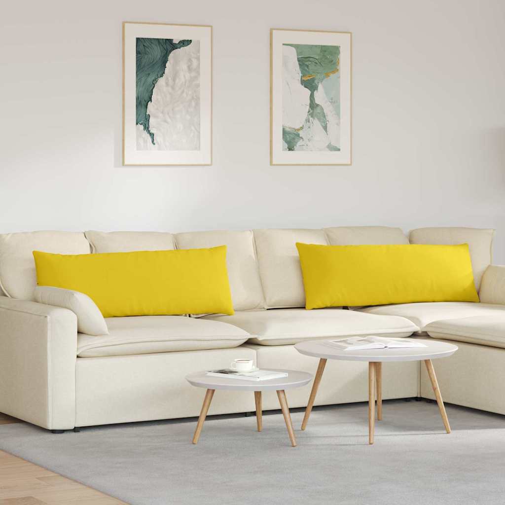 vidaXL Sofa Kussens 2 pcs Lichtgrijs 50 x 30 cm Stof