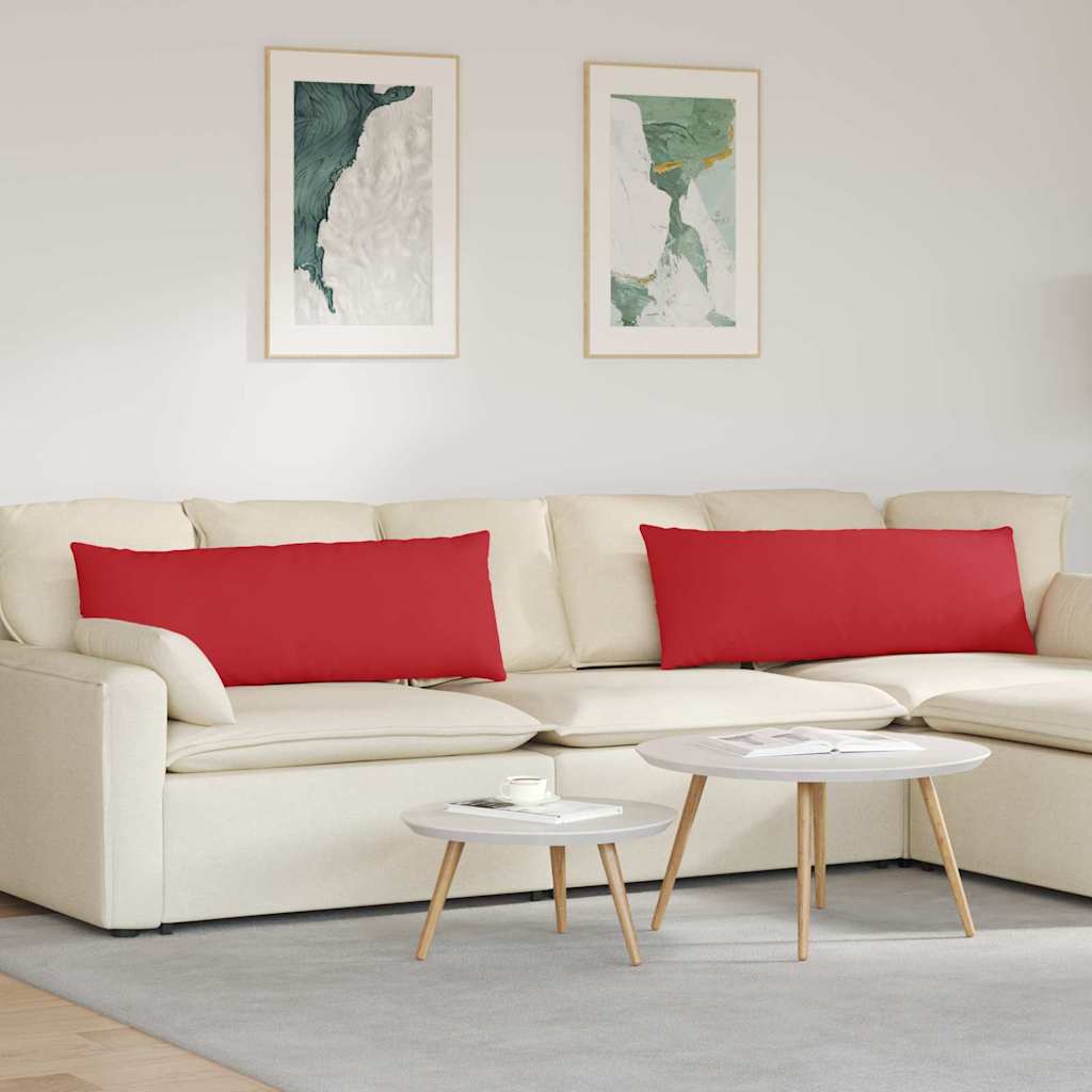 vidaXL Sofa Kussens 2 pcs Lichtgrijs 50 x 30 cm Stof