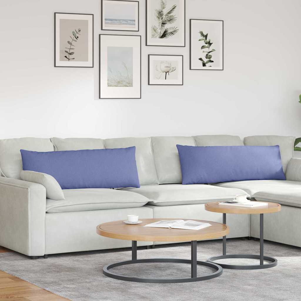 vidaXL Sofa Kussens 2 pcs Lichtgrijs 50 x 30 cm Stof