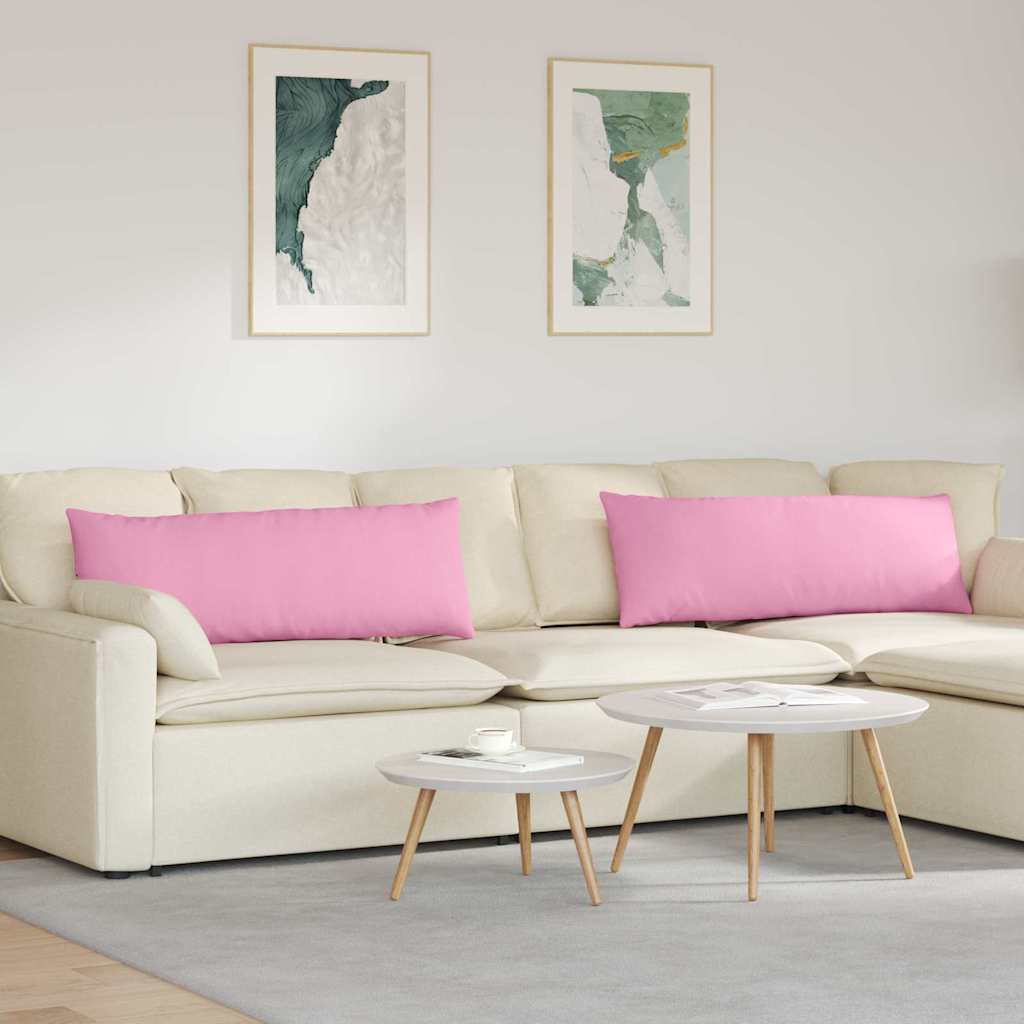 vidaXL Sofa Kussens 2 pcs Lichtgrijs 50 x 30 cm Stof