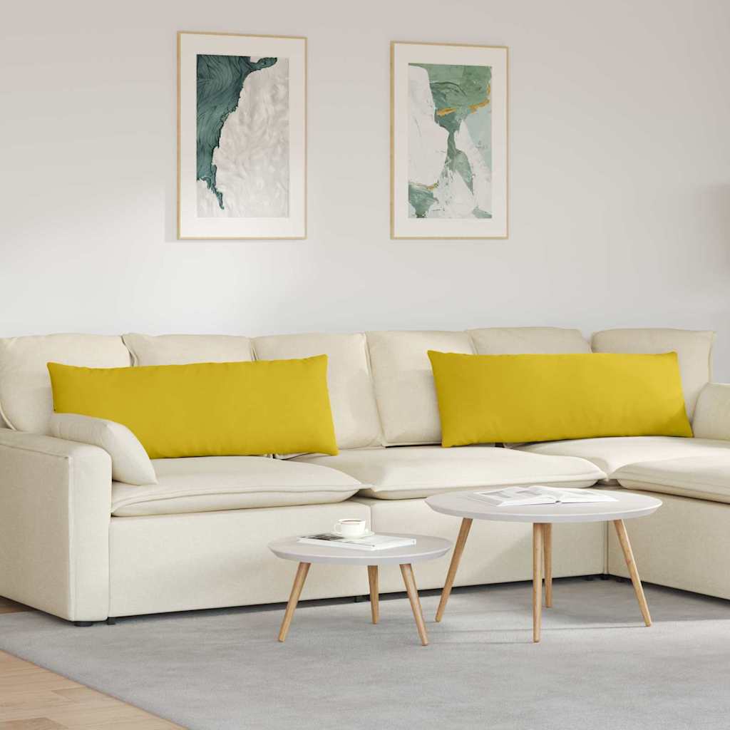 vidaXL Sofa Kussens 2 pcs Blauw 50 x 30 cm Katoen Stof
