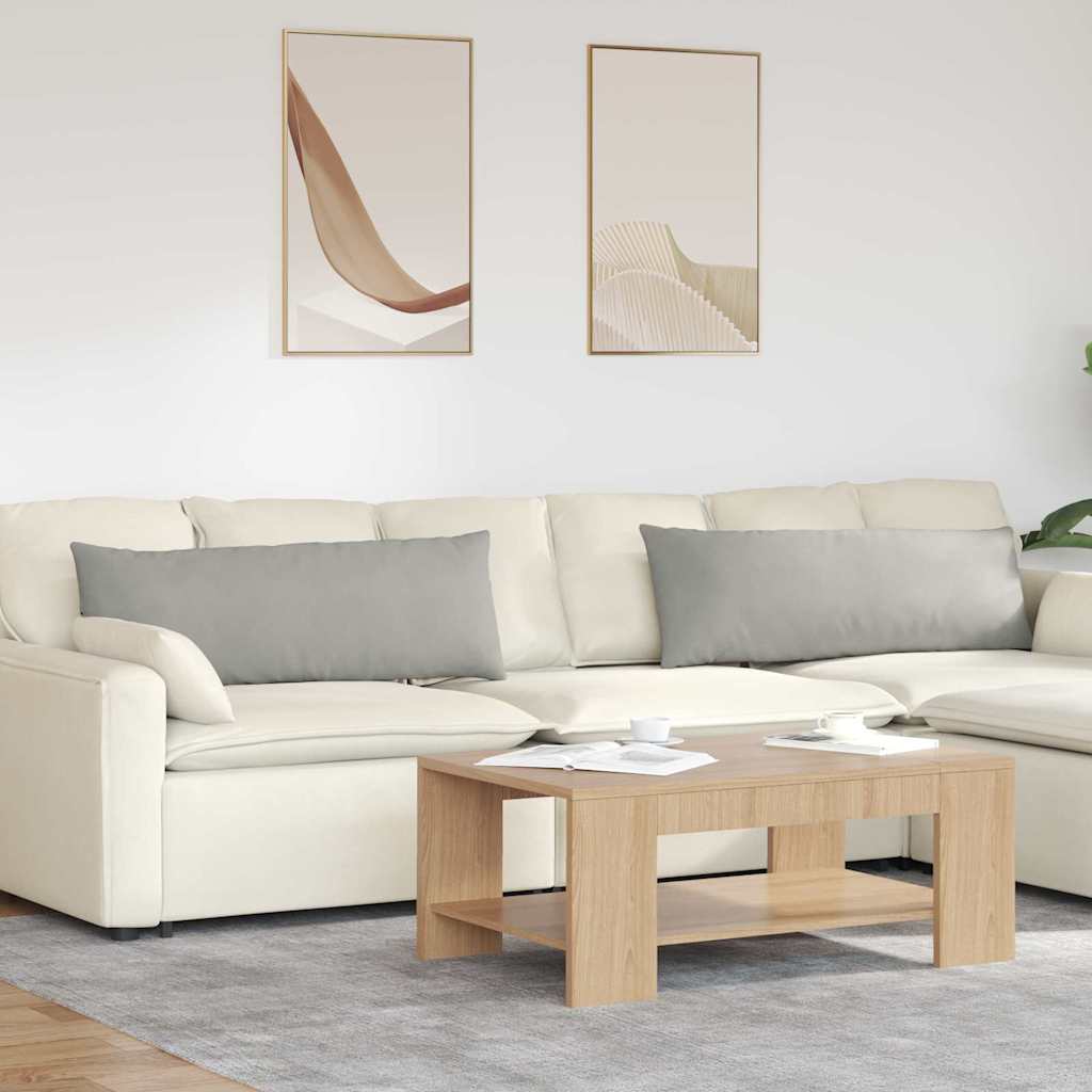 vidaXL Sofa Kussens 2 pcs Taupe 50 x 30 cm Stof