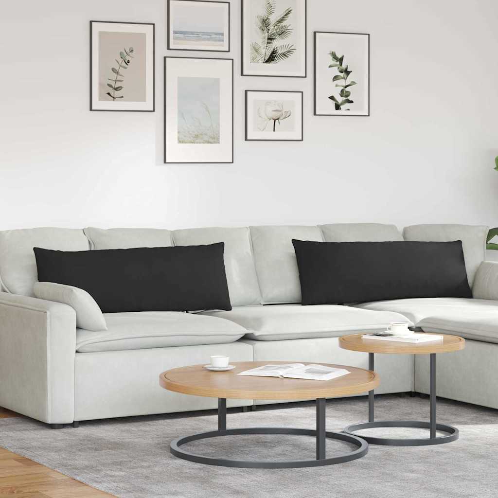 vidaXL Sofa Kussens 2 pcs Taupe 50 x 30 cm Stof
