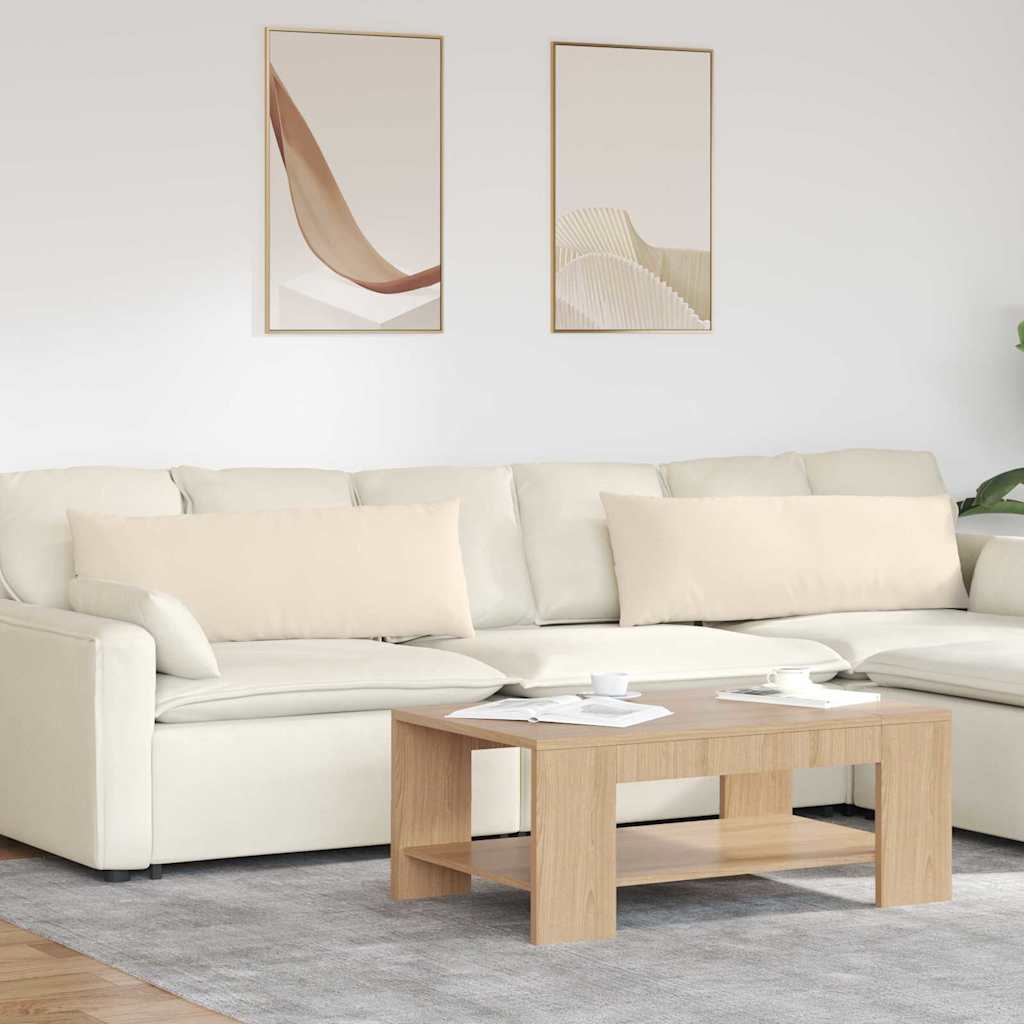 vidaXL Sofa Kussens 2 pcs Taupe 50 x 30 cm Stof
