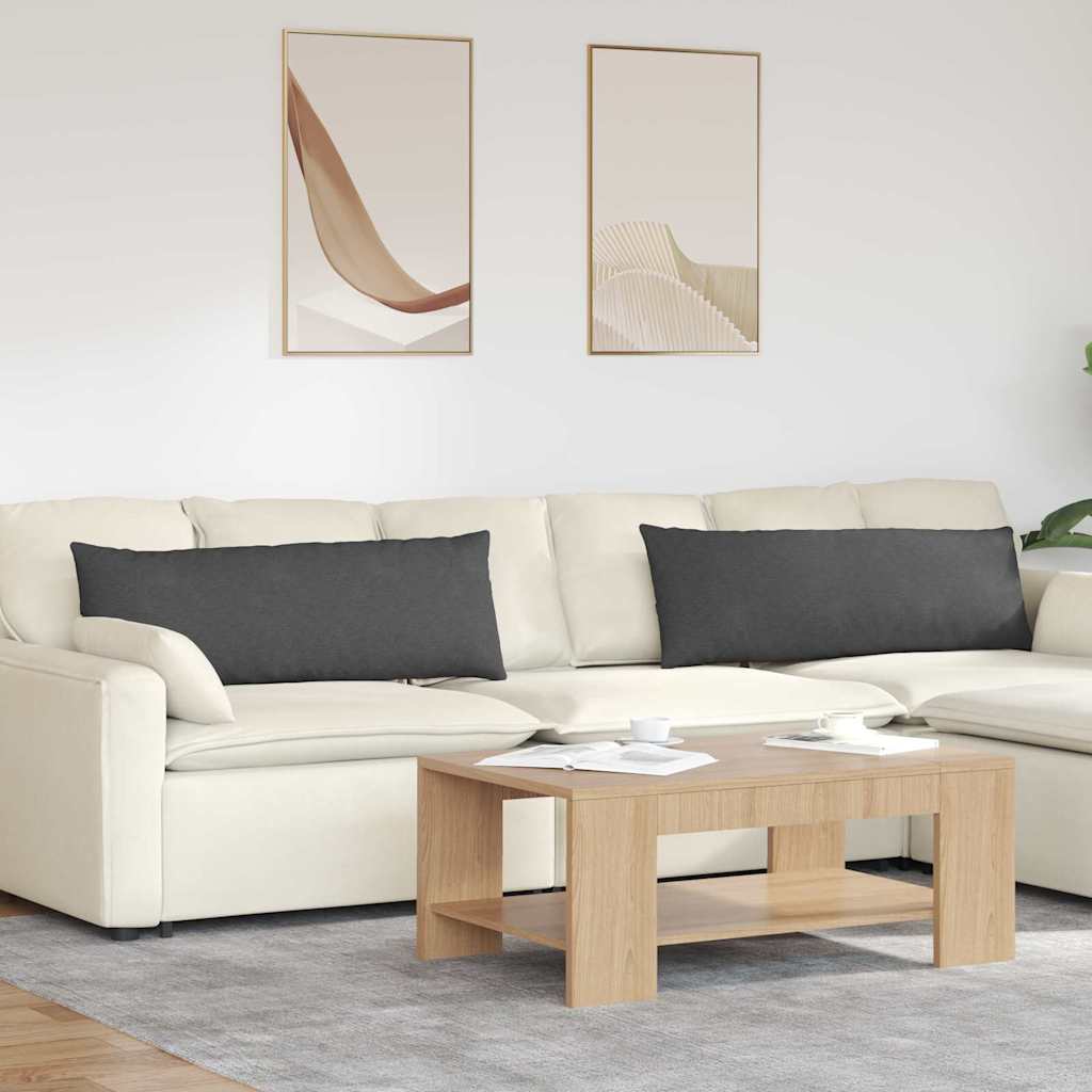vidaXL Sofa Kussens 2 pcs Lichtgrijs 50 x 30 cm Katoen Stof