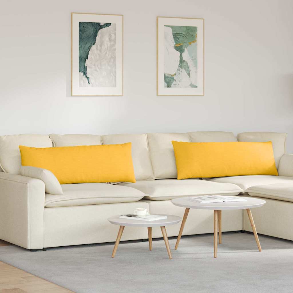 vidaXL Sofa Kussens 2 pcs Lichtgrijs 50 x 30 cm Katoen Stof
