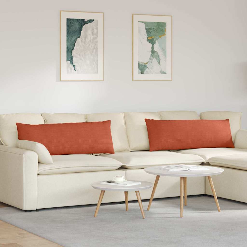 vidaXL Sofa Kussens 2 pcs Lichtgrijs 50 x 30 cm Katoen Stof