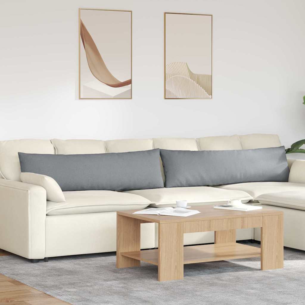 vidaXL Sofa Kussens 2 pcs Lichtgrijs 50 x 30 cm Stof