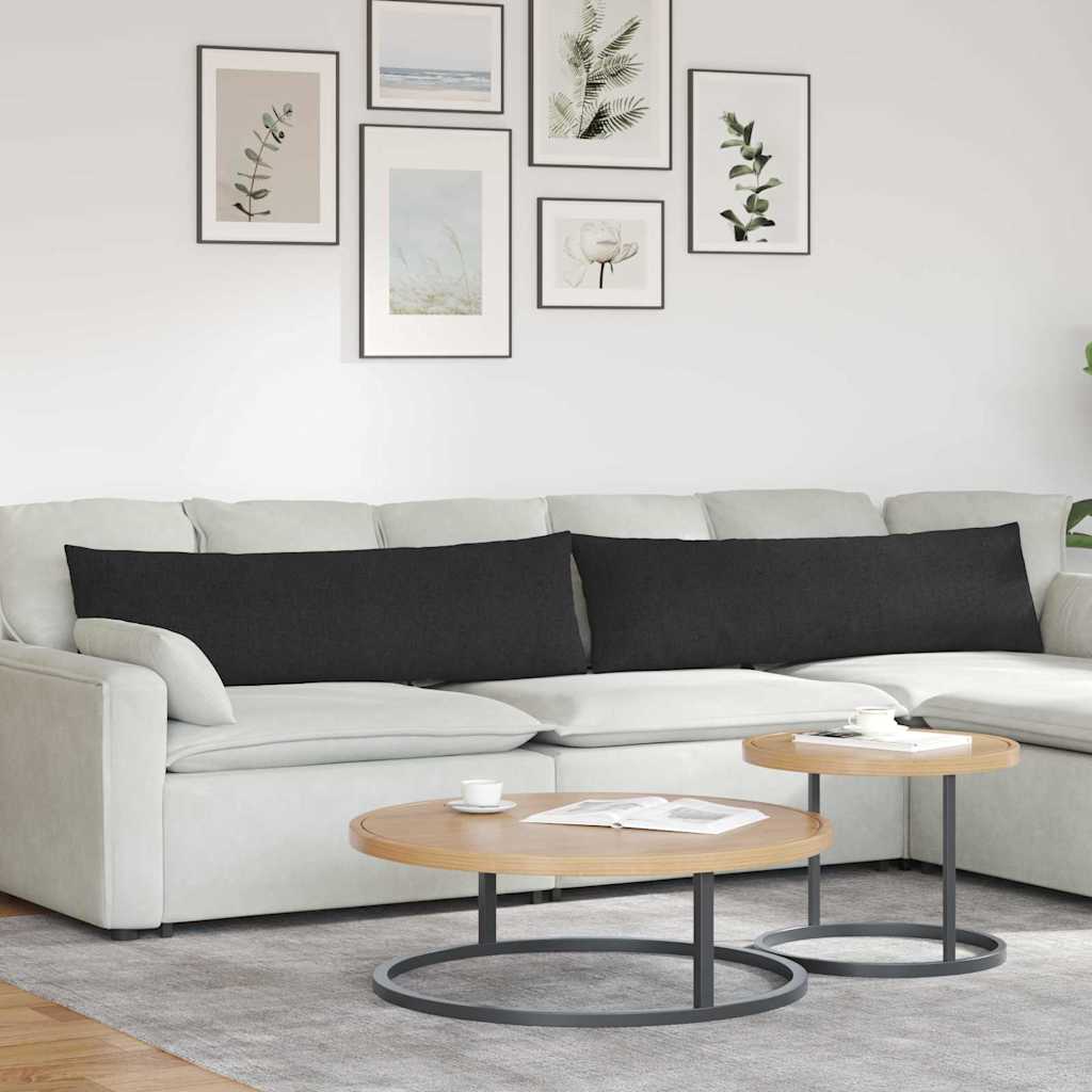 vidaXL Sofa Kussens 2 pcs Lichtgrijs 50 x 30 cm Stof