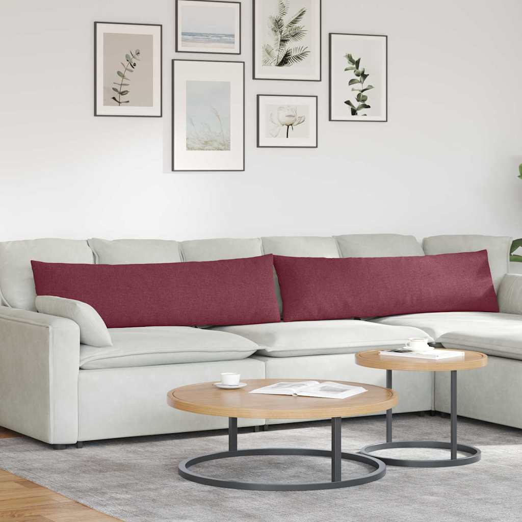 vidaXL Sofa Kussens 2 pcs Lichtgrijs 50 x 30 cm Stof