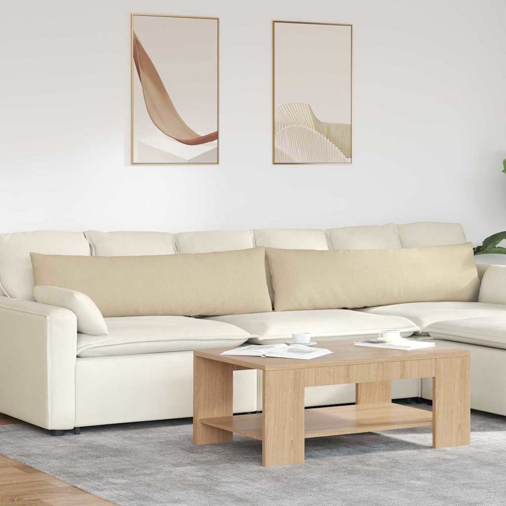 vidaXL Sofa Kussens 2 pcs Lichtgrijs 50 x 30 cm Stof