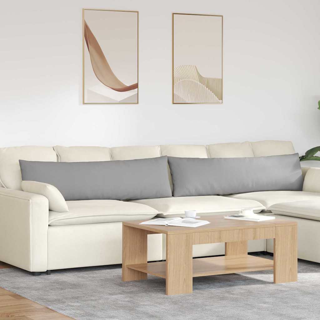 vidaXL Sofa Kussens 2 pcs Lichtgrijs 50 x 30 cm Stof