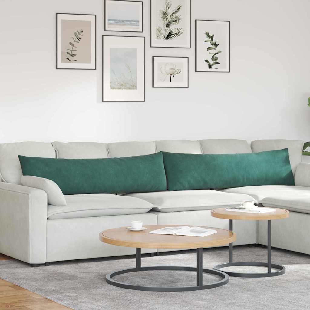 vidaXL Sofa Kussens 2 pcs Blauw 50 x 30 cm Katoen Stof