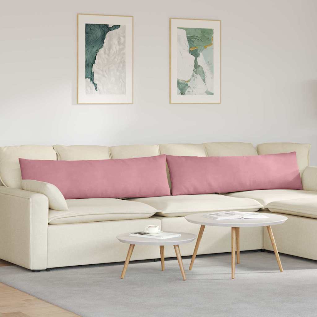 vidaXL Sofa Kussens 2 pcs Blauw 50 x 30 cm Katoen Stof