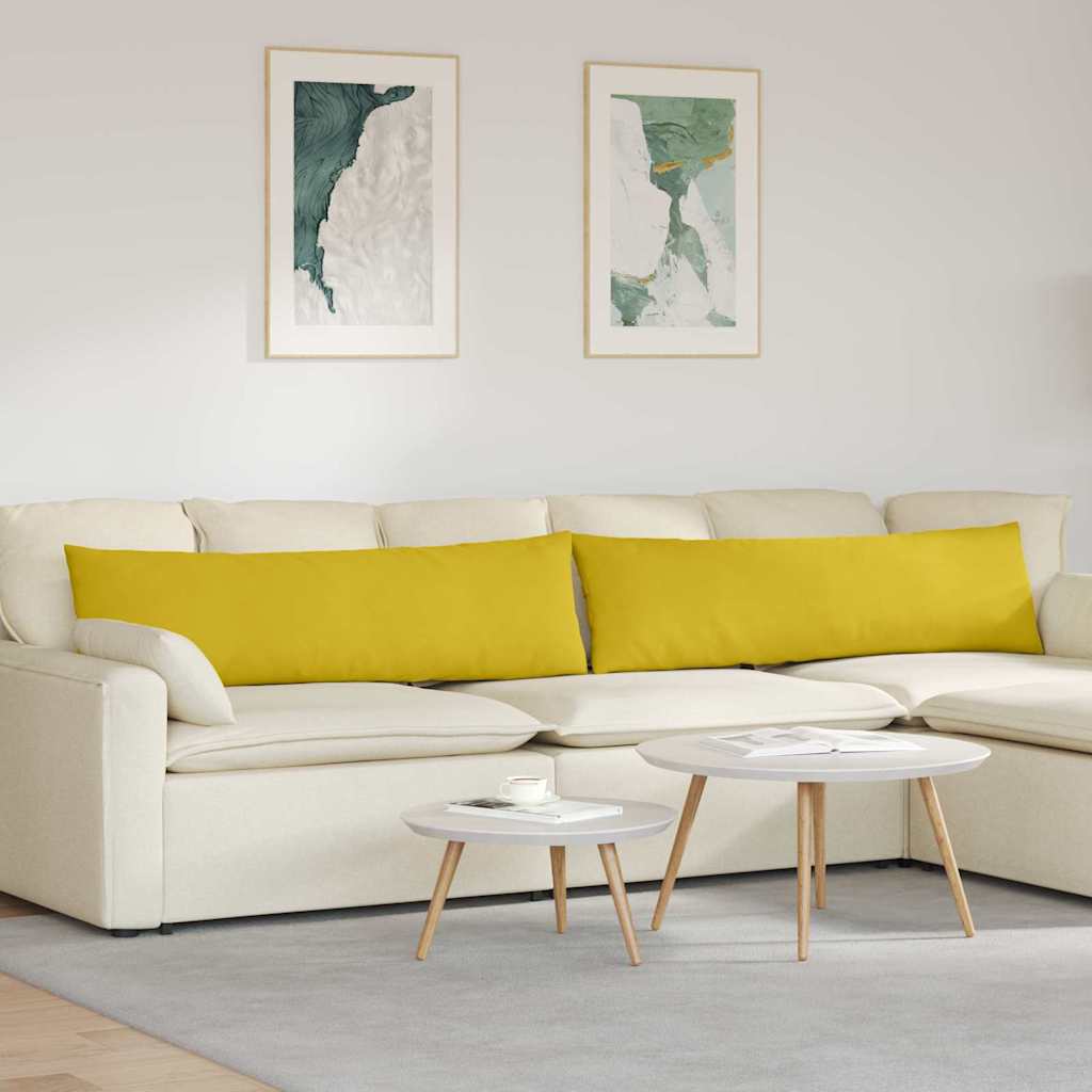 vidaXL Sofa Kussens 2 pcs Blauw 50 x 30 cm Katoen Stof