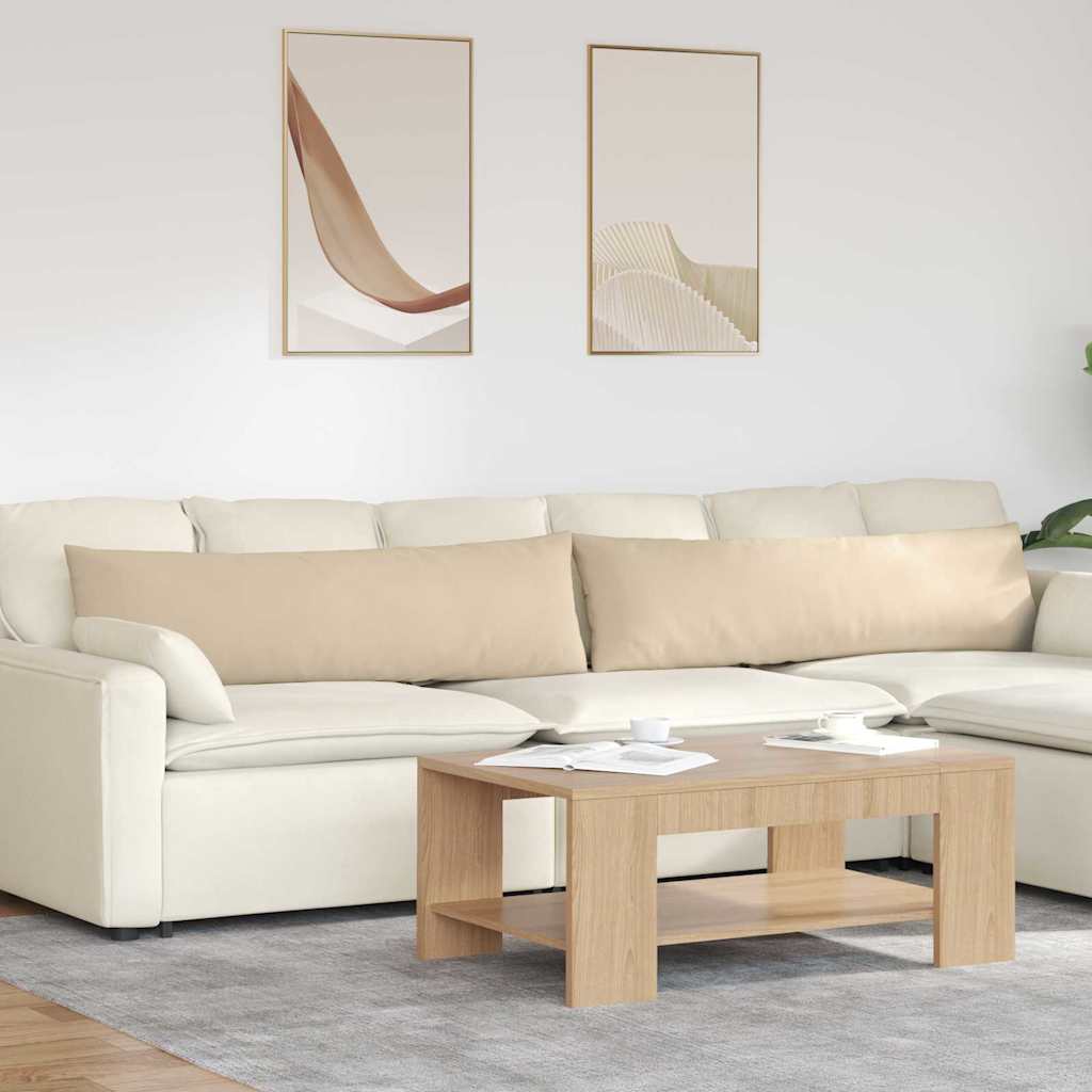 vidaXL Sofa Kussens 2 pcs Taupe 50 x 30 cm Stof