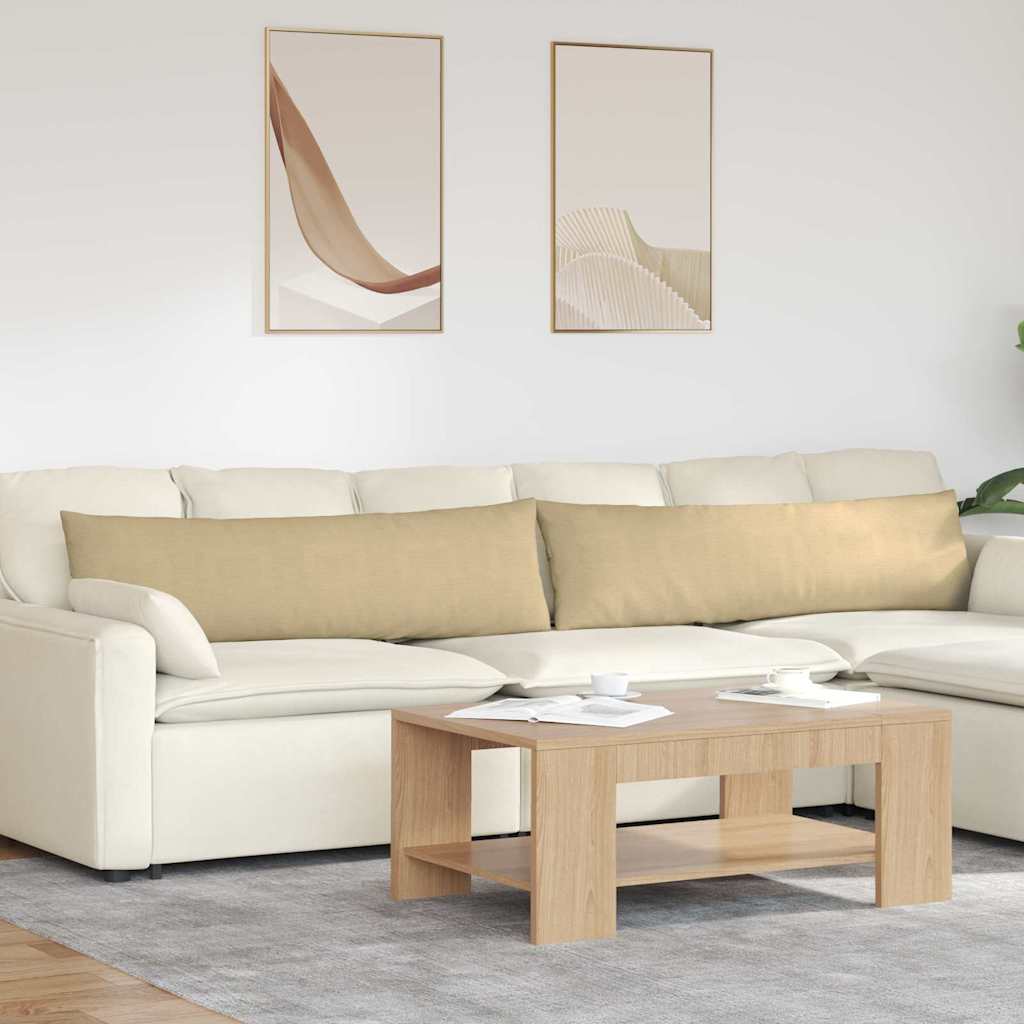 vidaXL Sofa Kussens 2 pcs Lichtgrijs 50 x 30 cm Katoen Stof