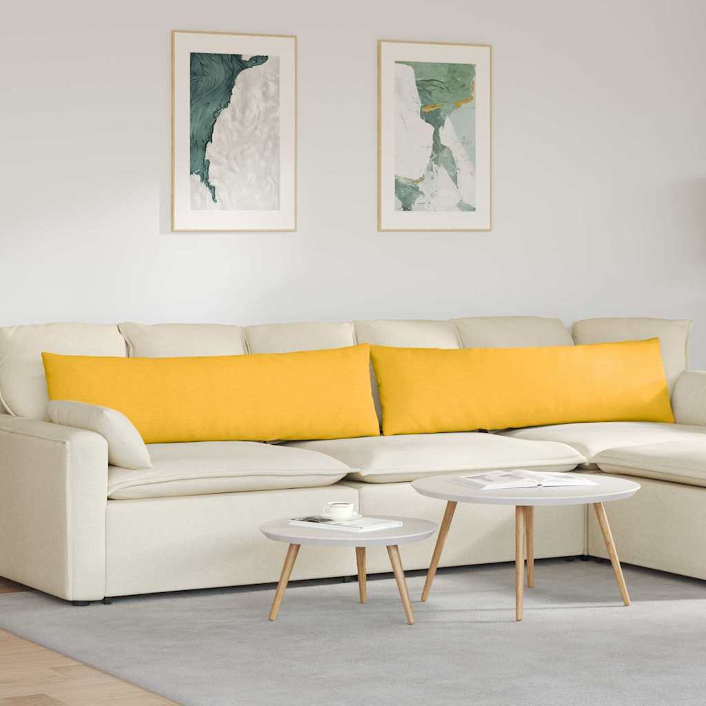 vidaXL Sofa Kussens 2 pcs Lichtgrijs 50 x 30 cm Katoen Stof
