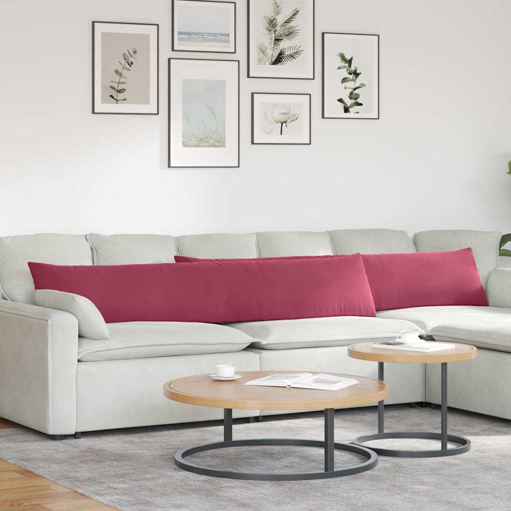 vidaXL Sofa Kussens 2 pcs Blauw 50 x 30 cm Katoen Stof