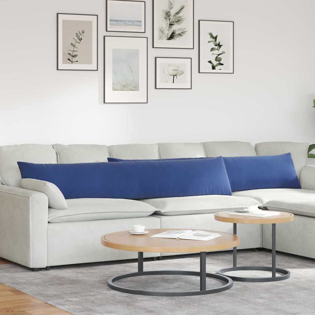 vidaXL Sofa Kussens 2 pcs Blauw 50 x 30 cm Katoen Stof