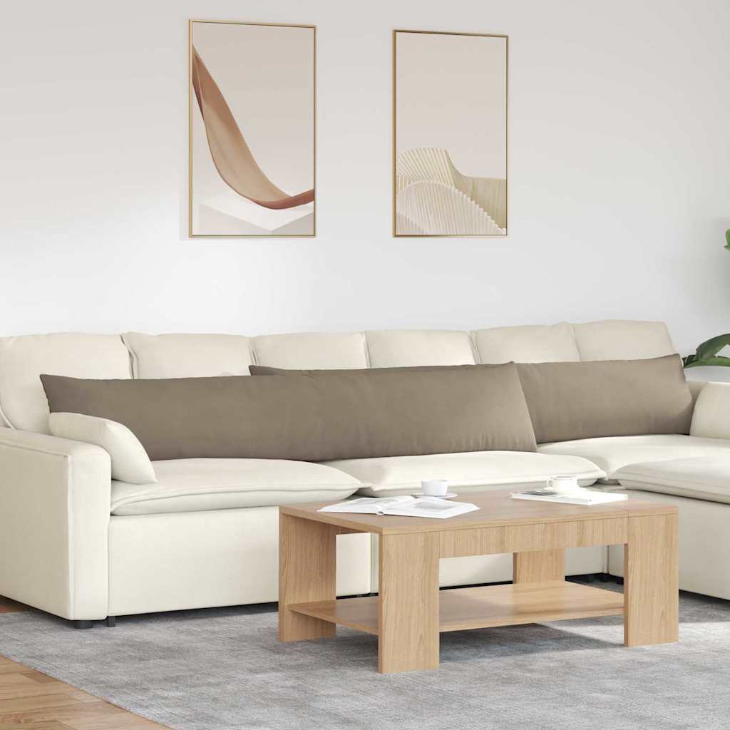 vidaXL Sofa Kussens 2 pcs Taupe 50 x 30 cm Stof