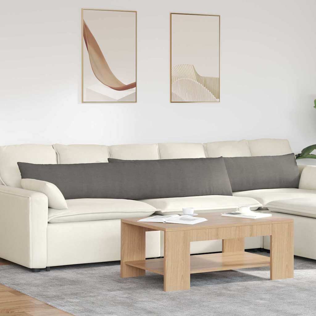 vidaXL Sofa Kussens 2 pcs Lichtgrijs 50 x 30 cm Katoen Stof