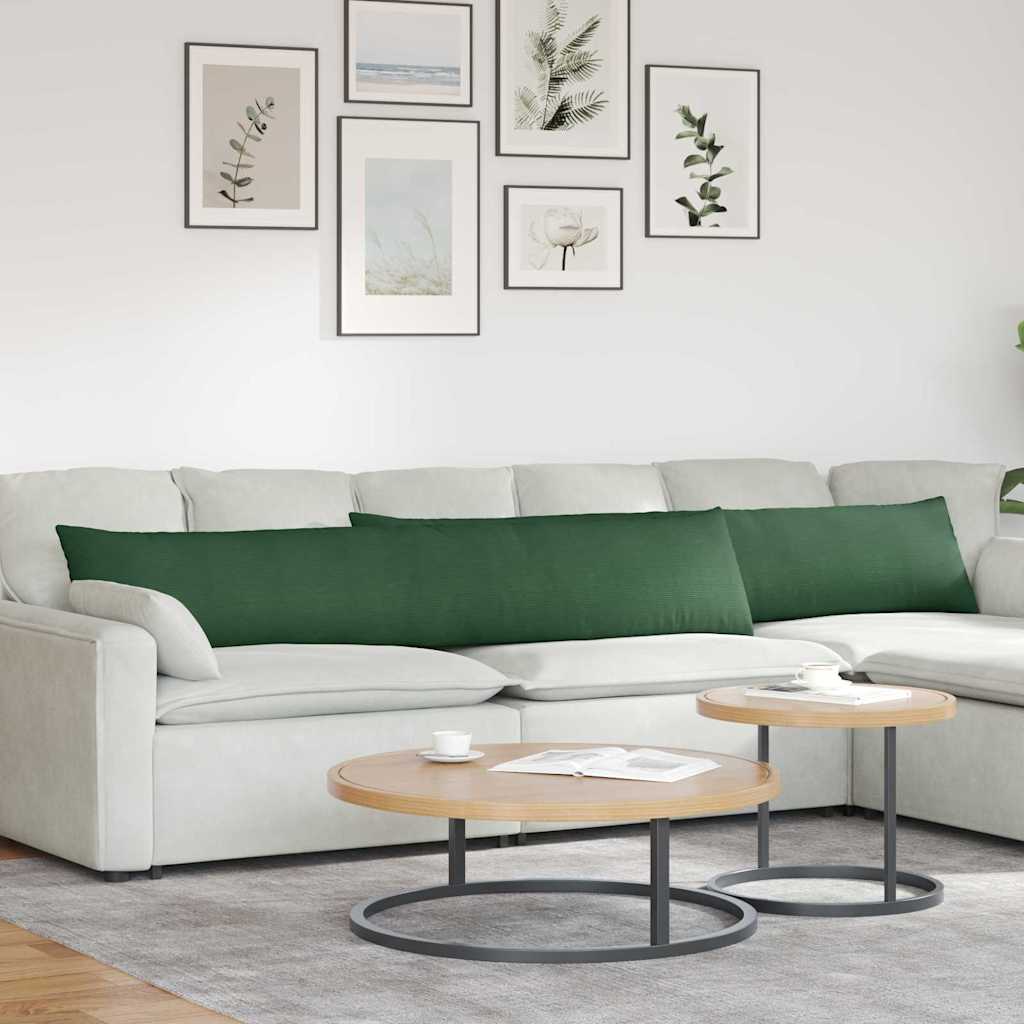 vidaXL Sofa Kussens 2 pcs Lichtgrijs 50 x 30 cm Katoen Stof